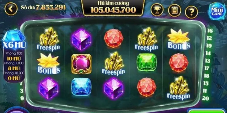 Trò Chơi Nổ Hũ Kim Cương Tại IWin Club Hấp Dẫn Với Giải Thưởng Giá Trị